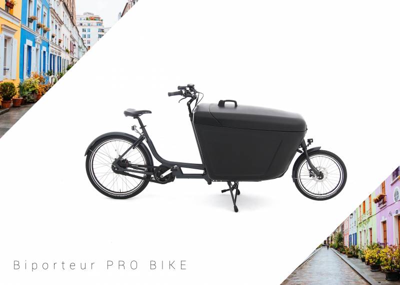 vente vélo biporteur avec caisson sécurisé à l'avant pour transport de marchandise Nantes