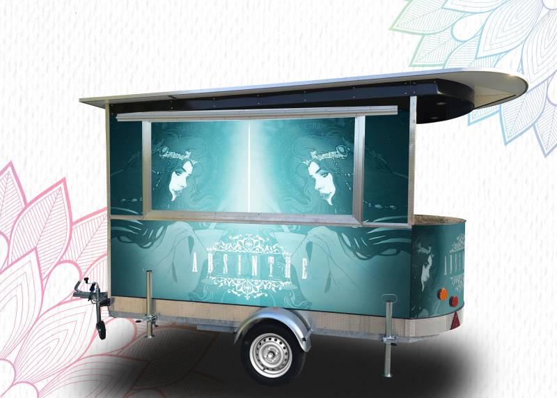 vente Remorque food truck neuf tout équipé pour la cuisine ambulante en France