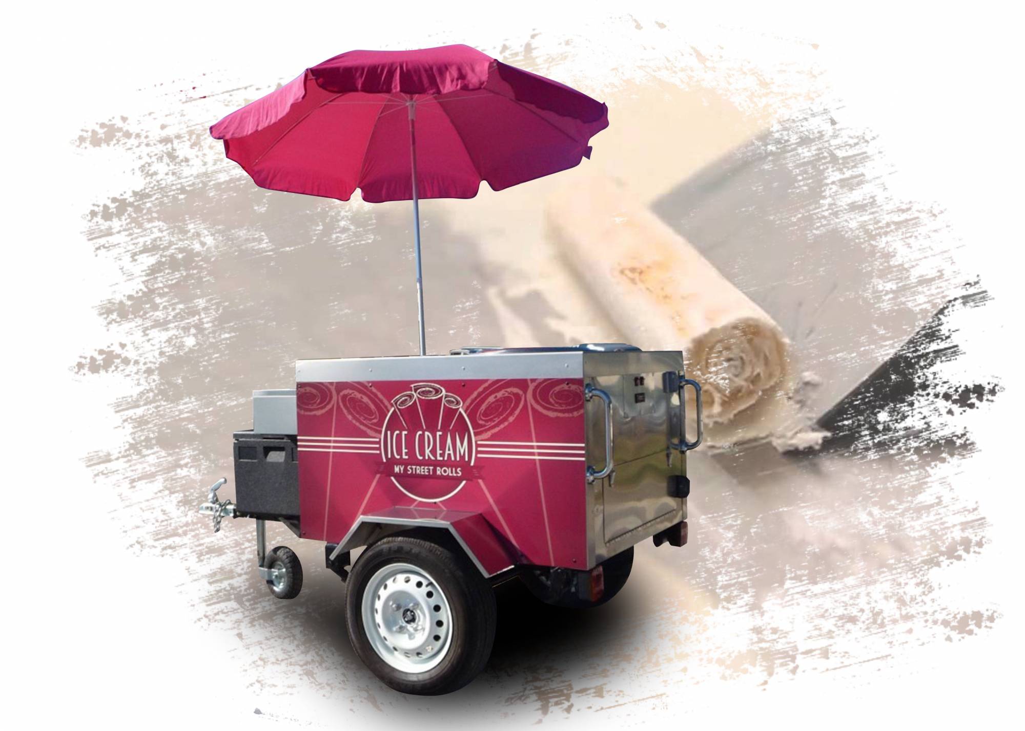 fournisseur de chariot mobile réfrigéré pour la vente de crème glacée à Nice 06