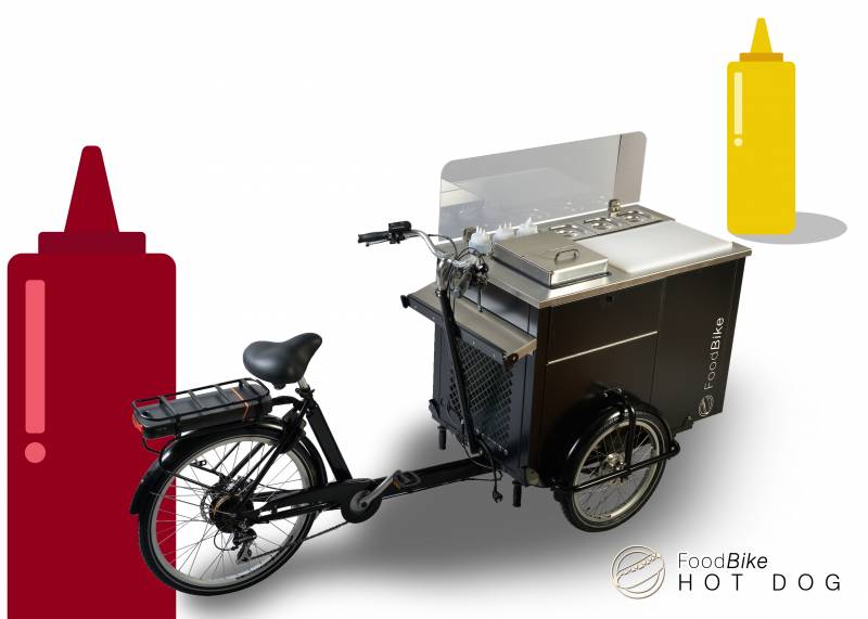 tarif de location longue durée pour vélo triporteur foodtruck hotdog professionnel à Saint-Sébastien-sur-Loire 44