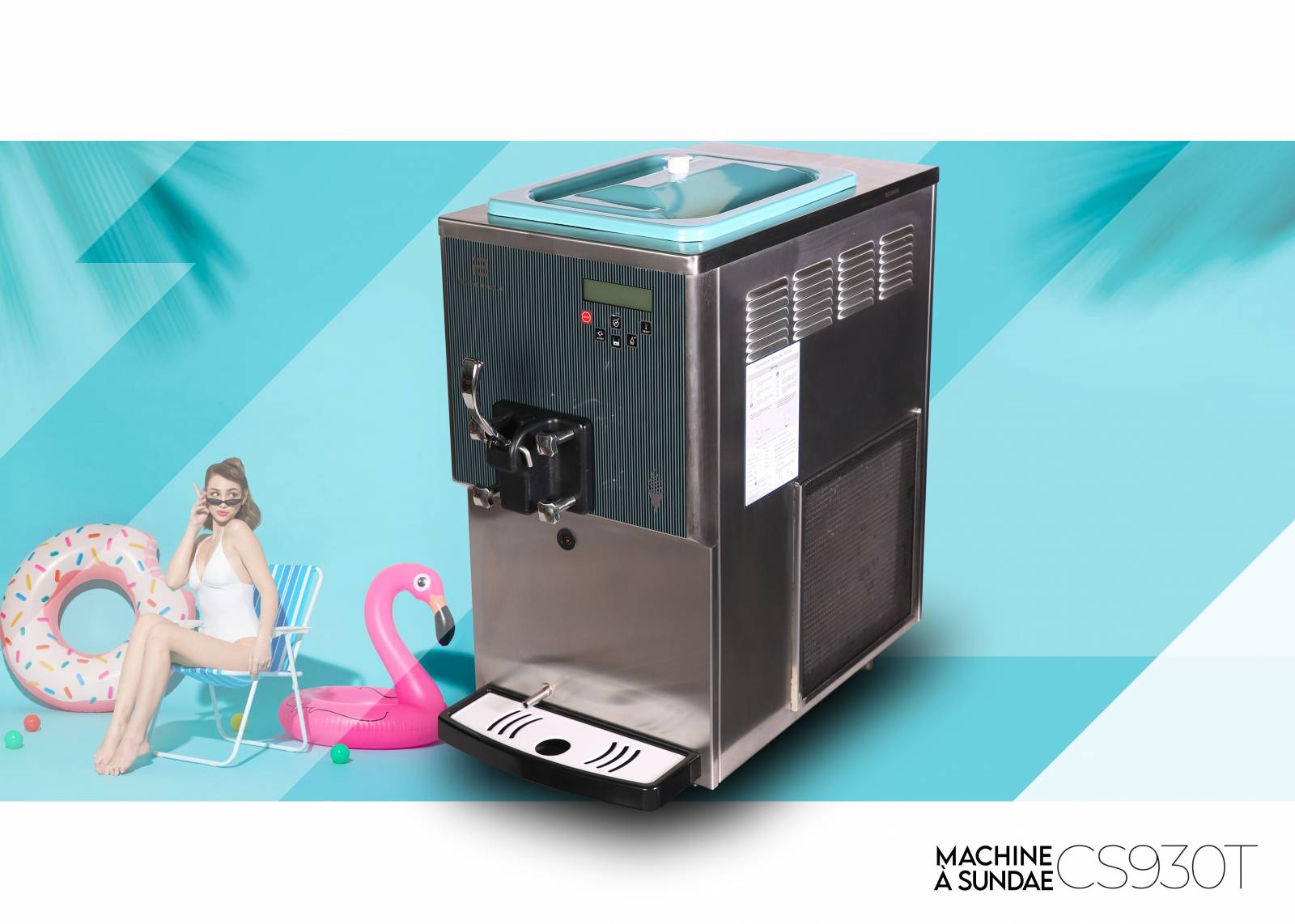 MACHINE A GLACE DE COMPTOIR CS121F - Mazaki Food