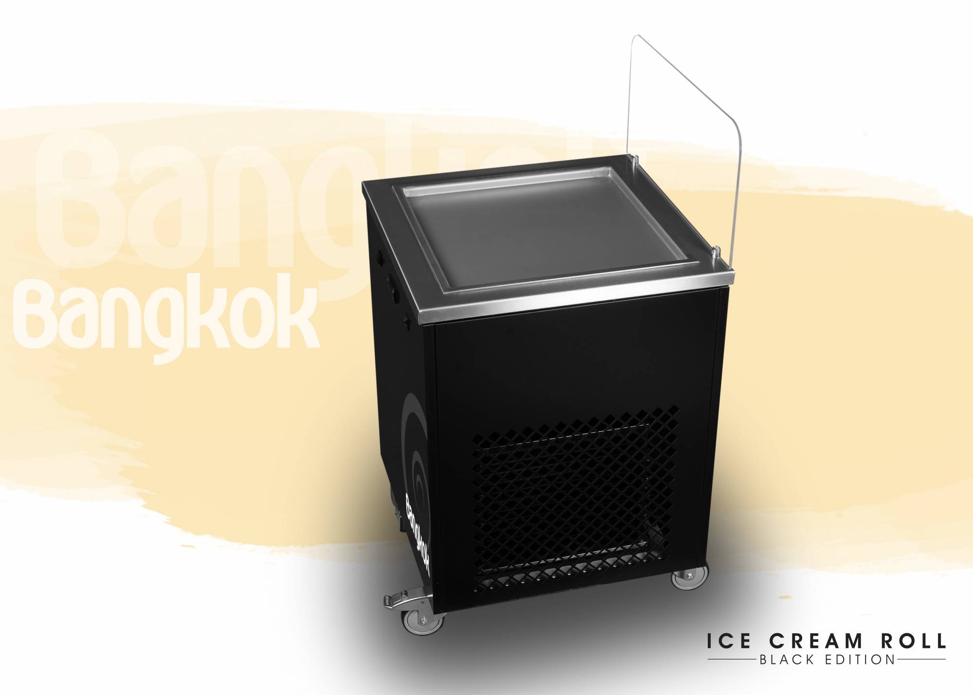 Machine À Glace Thaïlandaise Plancha Glacée Givrée Ice Roll 880 W diamètre  50cm Inox - Cdiscount Electroménager