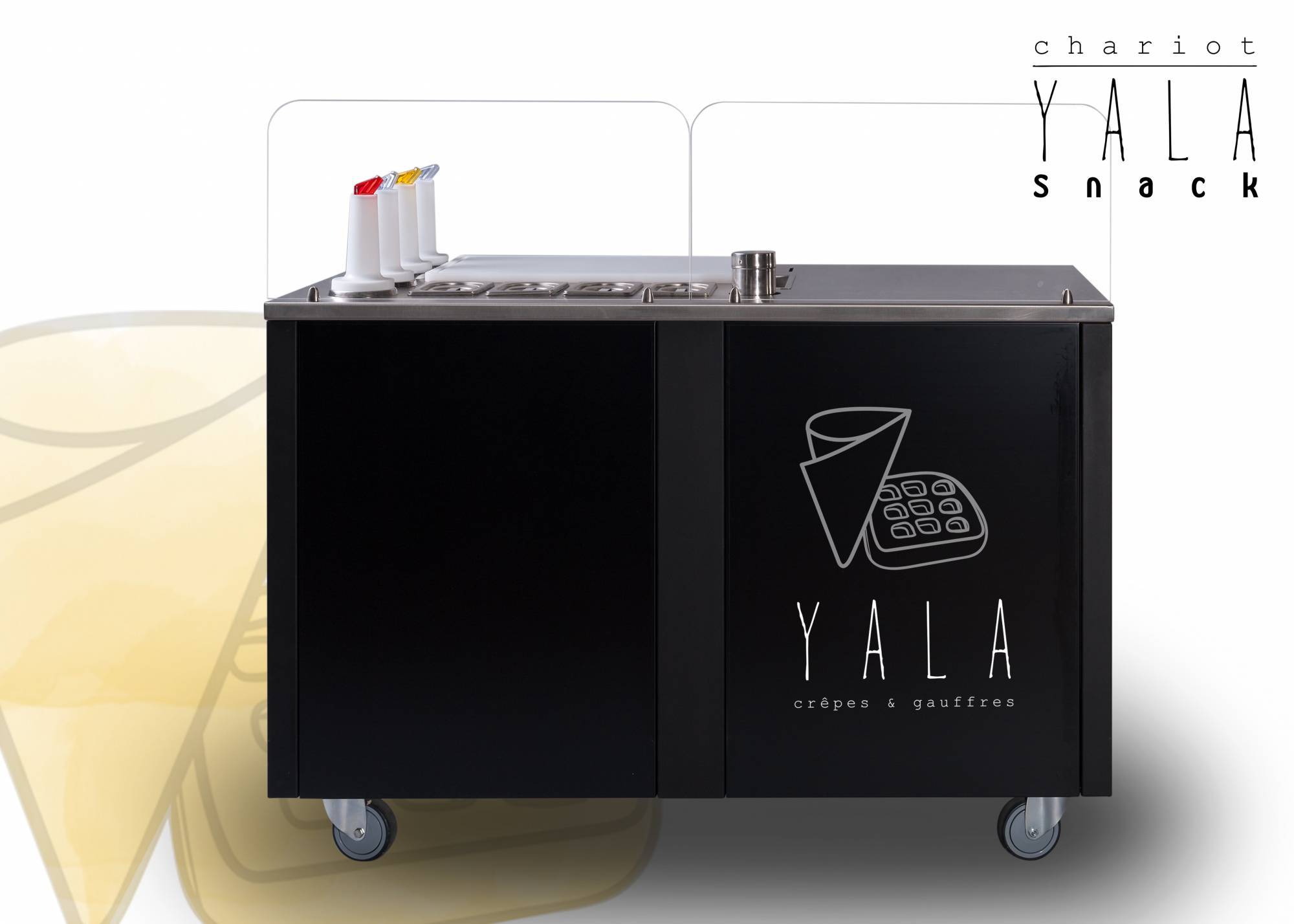 achat chariot ambulant snack inox design pour vente burger et ht-dog Saint-Étienne