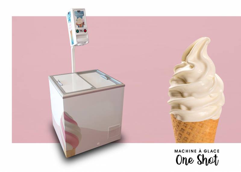 vente de machines à glace italienne qui fonctionnent avec des cartouche de glace et congélateur à Saint Tropez 83