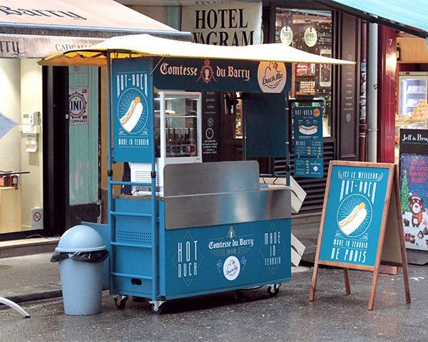 Chariot et stand spécialement conçu pour la vente en vrac à Caen 14