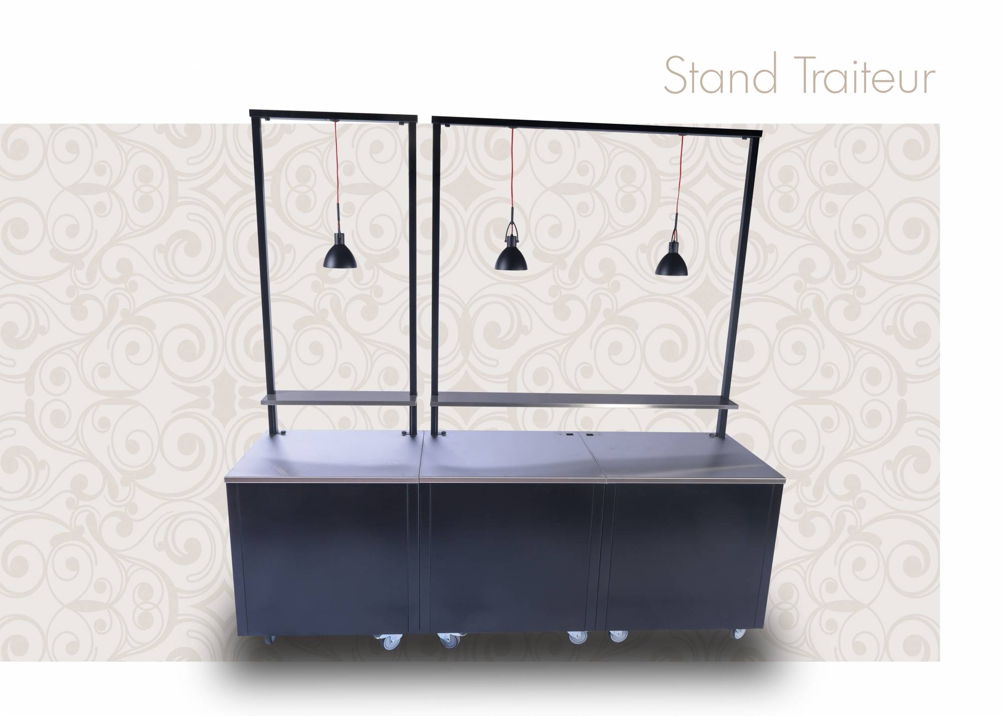 information agencement de boutique avec chariot et stand ambulant Le Havre