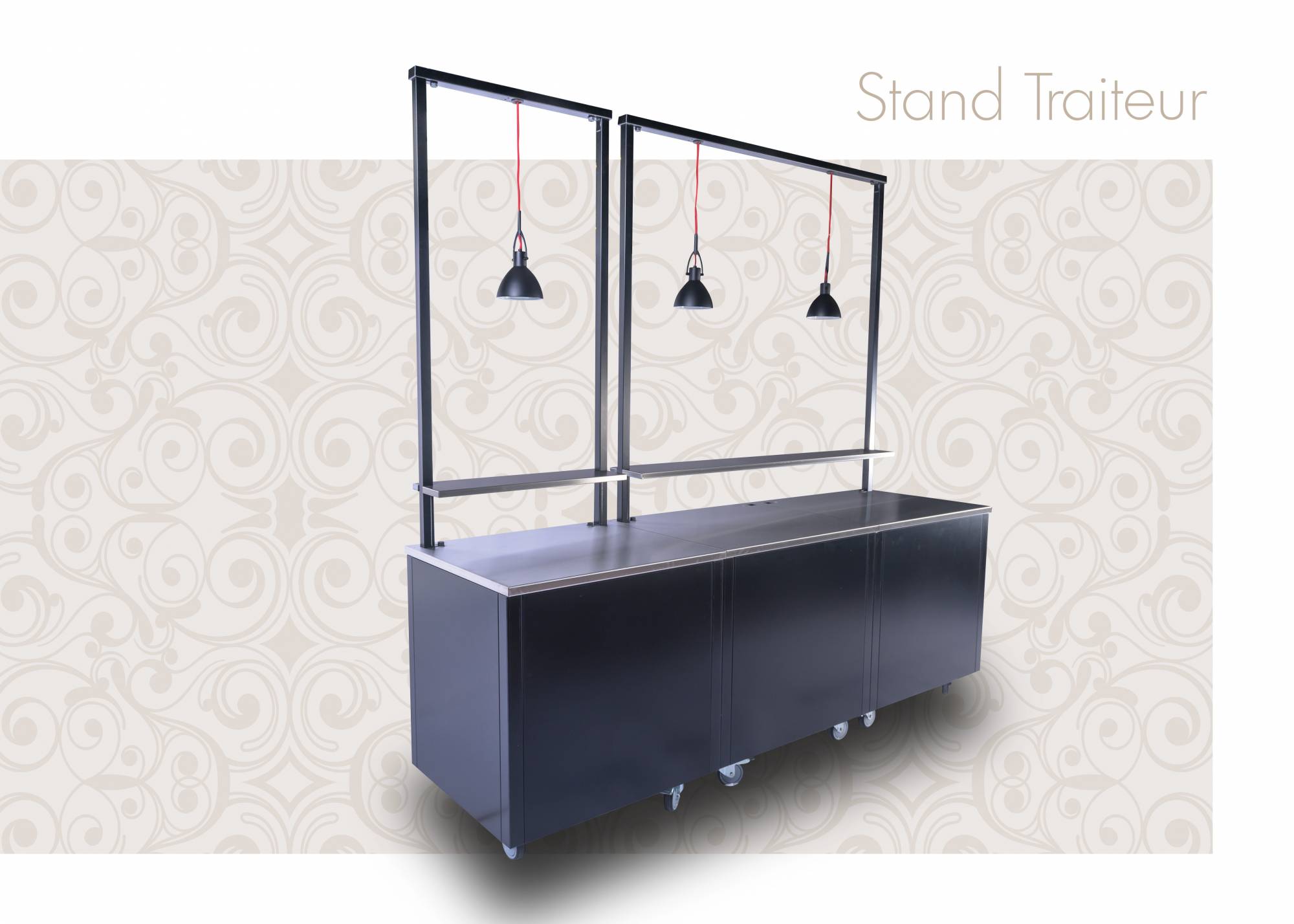 prix chariot stand ambulant inox montable et démontable design en france Nîmes