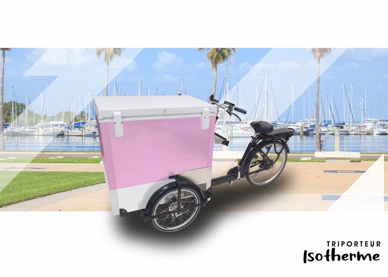 vente de vélo triporteur électrique isotherme pour la livraison de produits froids à Montpellier 34