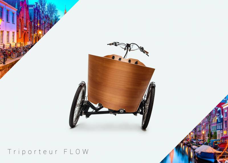 Achat vélo triporteur électrique avec caisson à l'avant Lyon