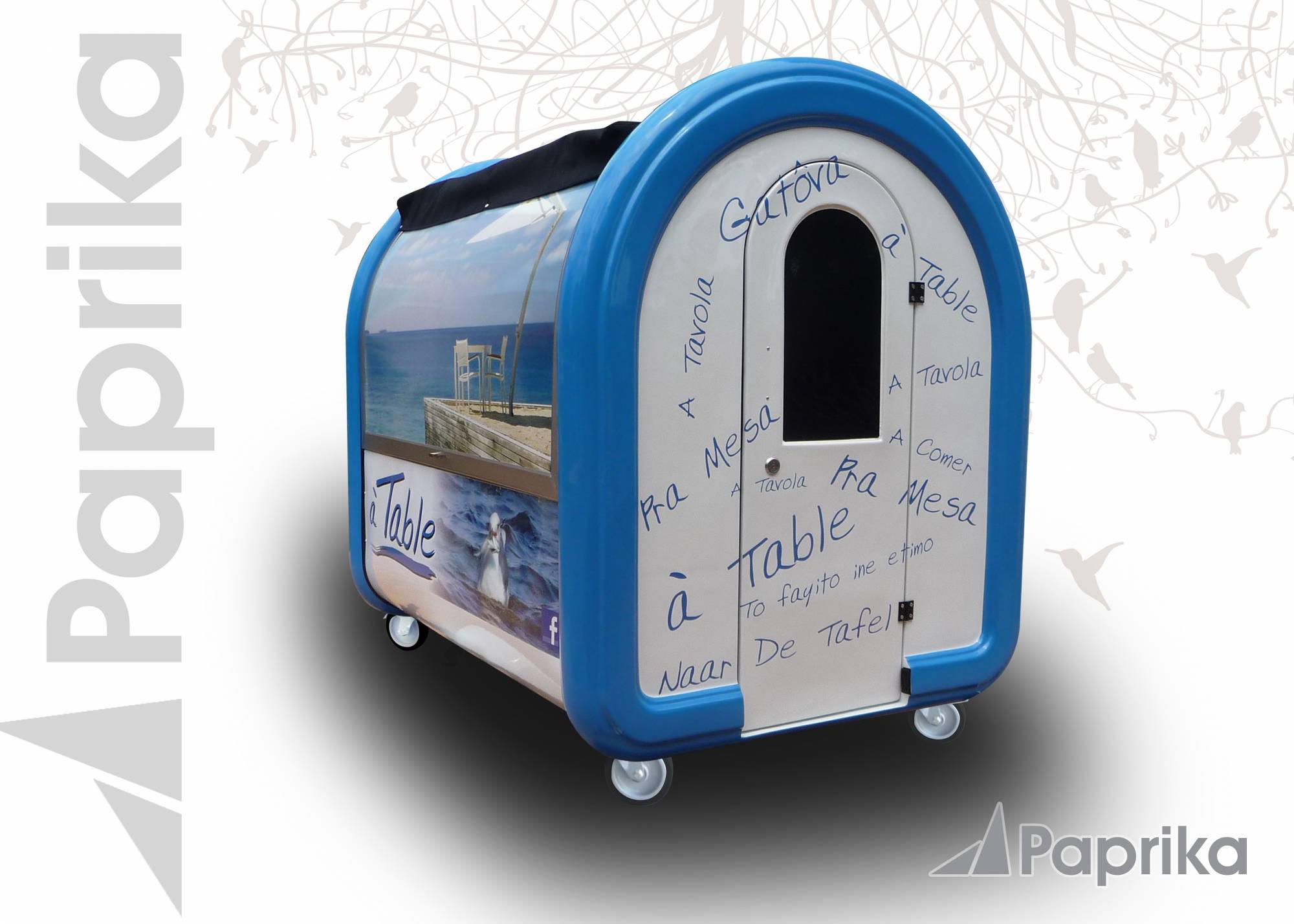 constructeur de kiosques ambulant de vente modulaire et facilement déplaçable Nîmes