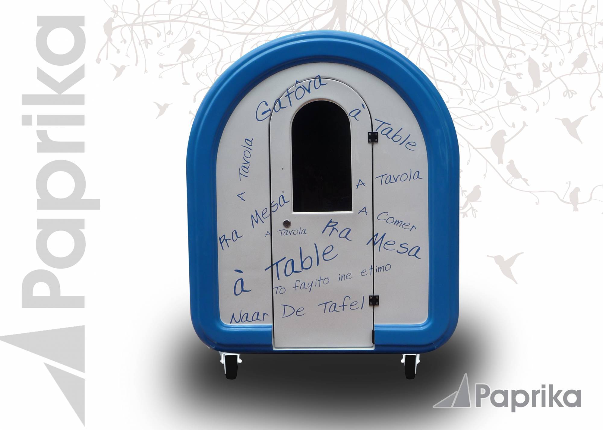 fabricant de kiosque mobile sur mesure pour la vente ambulante et la restauration dans la rue Villeurbanne