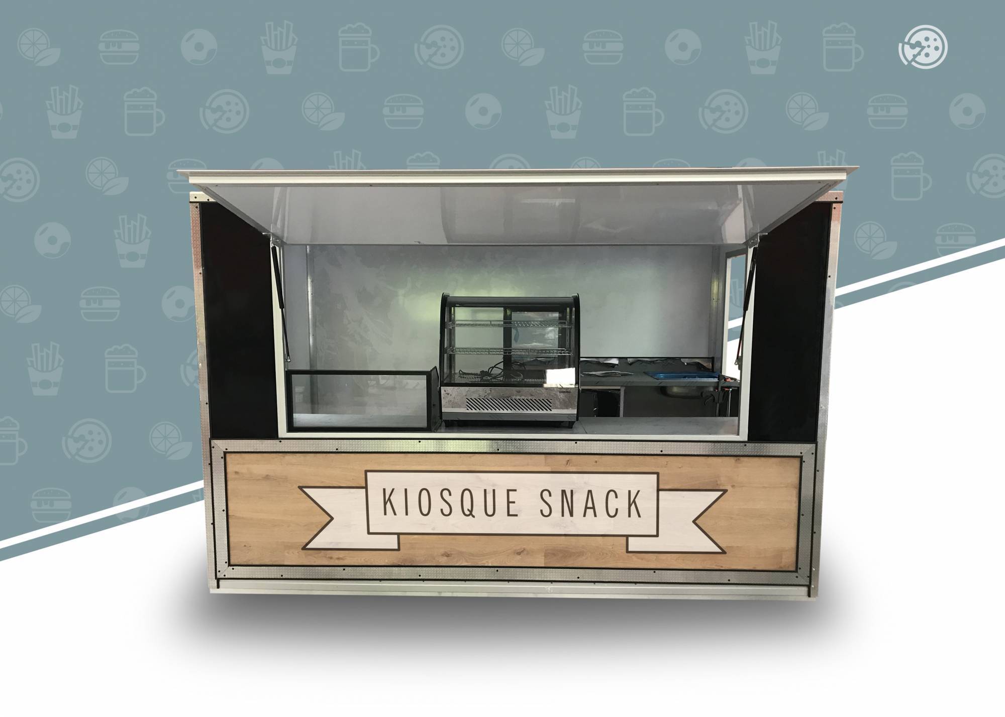Acheter un kiosque tout équipé aux normes à un bon prix pour la vente et la restauration Nantes