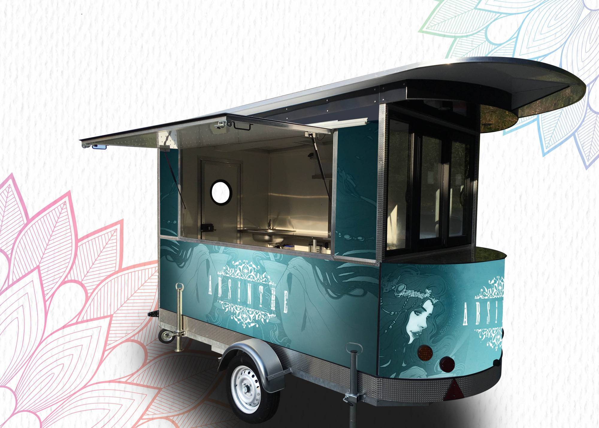 tarif Remorque snack ambulante design tout équipé aux normes Montpellier