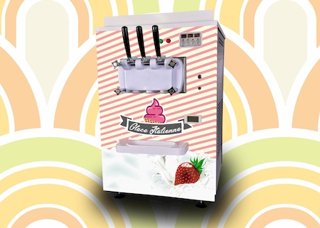 Notre zone d'activité pour ce service Vente de machine à glace professionnelle en capsule, sundae, glace italienne R235N